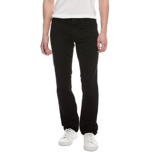 Hudson Jeans Mens Byron Black Ridge Straight Jean, Black